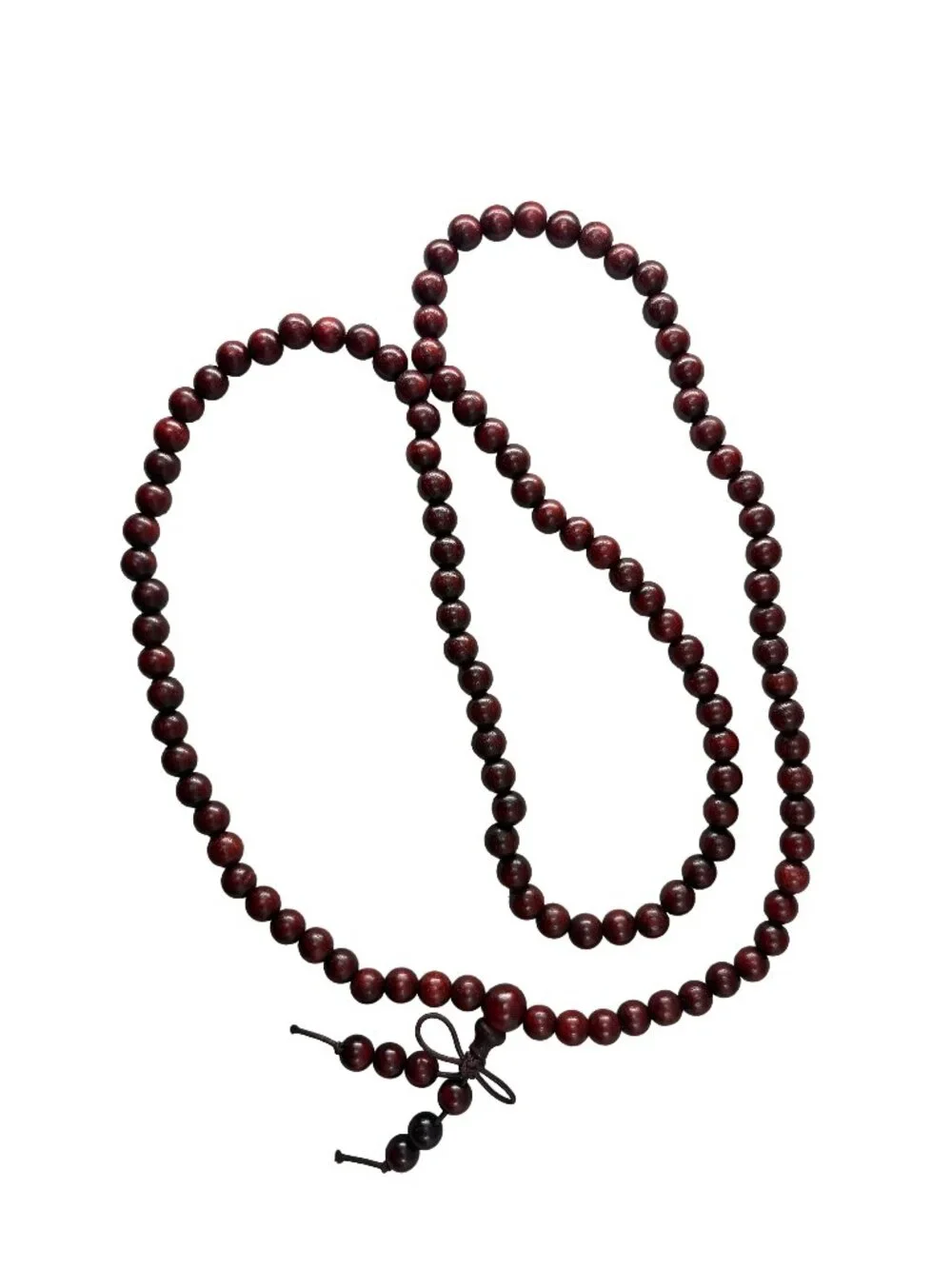 Natural Blood Sandalwood 108 Mala Beads 6mm Prayer Necklace Bracelet 15g
